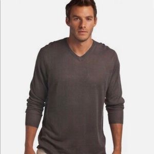 Island Company mens knit v-neck sweater